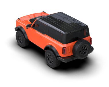 siyah modern araba - arka görünüm