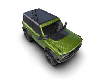 yeşil küçük modern SUV arabası