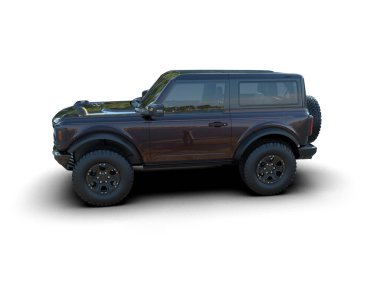 SUv beyaz arkaplanda izole edildi.