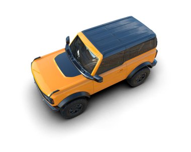 Modern SUV arabası. 3 Boyutlu Hazırlama