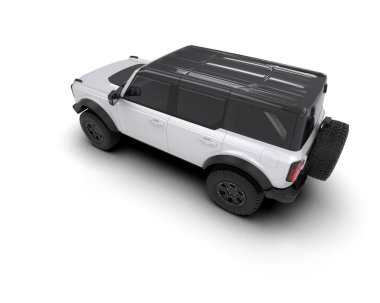 Beyaz bir arka planda araç alma