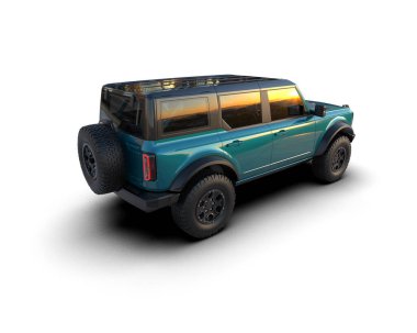 Arka planda modern araba var. 3 Boyutlu Hazırlama