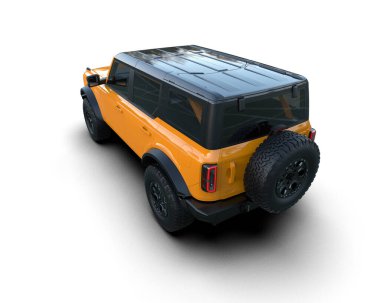 siyah modern SUV - 3D render