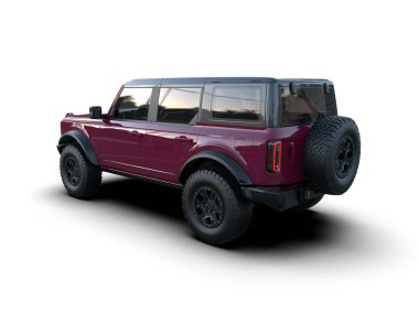 modern SUV arabası izole edildi