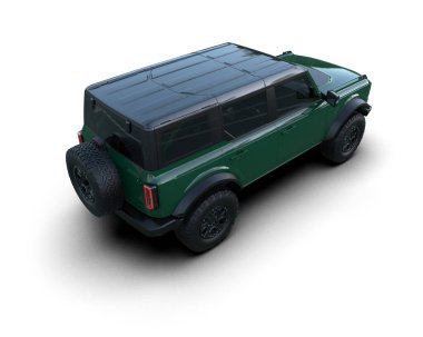 3 boyutlu markalı, daha az genel bir pikap araba.