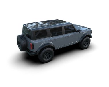 araba beyaz arkaplanda izole edildi