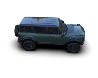 SUv beyaz arkaplanda izole edildi