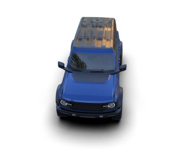 modern araba beyaz arka planda 3 boyutlu izole edilmiş.