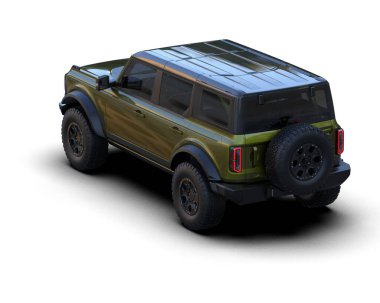 Beyaz arkaplandaki araba