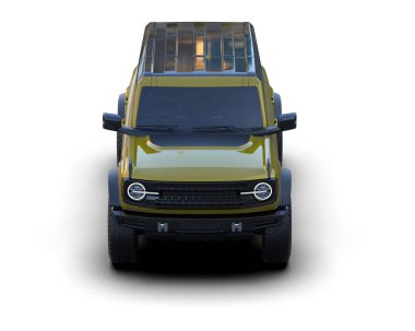 Modern şehir arabası beyazdan izole edilmiş. 3d oluşturma