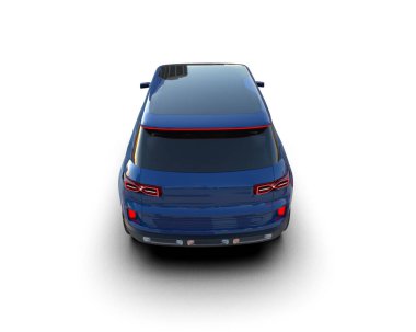 beyaz arkaplanda izole edilmiş araba - 3 boyutlu görüntüleme