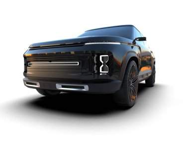 Daha az genel bir konsept arabanın 3 boyutlu çizimi