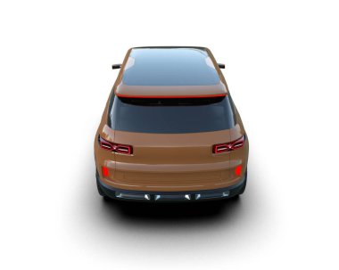 Daha az genel bir konsept arabanın 3 boyutlu çizimi