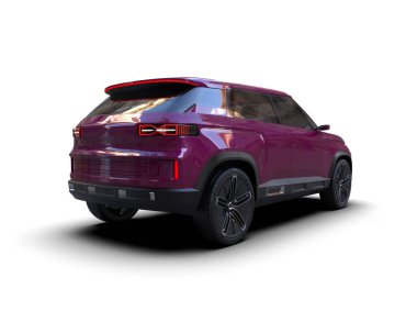 SUv beyaz arkaplanda izole edildi