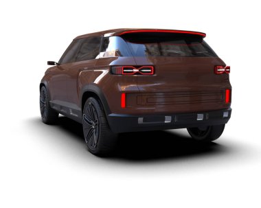 Beyaz arka planda modern şehir geçidi. 3d oluşturma.