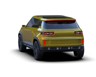 Modern şehir SUV - 3D illüstrasyon