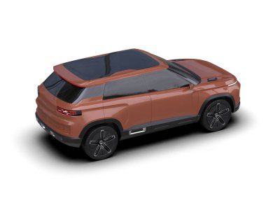 Bir markanın 3 boyutlu çizimi - daha az genel bir SUV