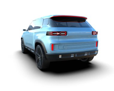 modern araba - 3D illüstrasyon