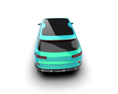 modern araba gri bir arka planda izole edilmiş. 3 boyutlu illüstrasyon. 3d illüstrasyon