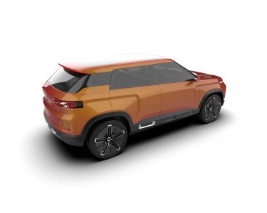 Modern spor arabanın 3 boyutlu tasarımı - konsept