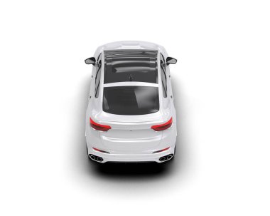 modern araba arka görünümü - 3 boyutlu görüntüleme