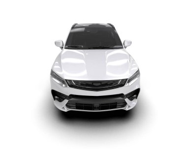 beyaz modern lüks SUv - ön görünüm