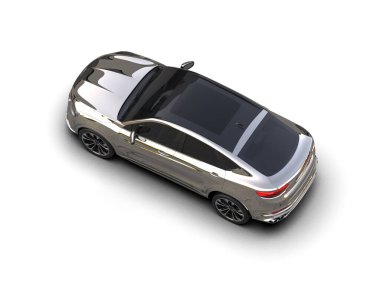 Siyah lüks araba beyaz arka planda izole edilmiş