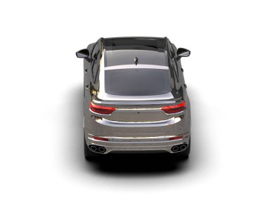 araba beyaz arkaplanda izole edildi.