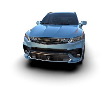 Arka planda izole edilmiş araba - 3 boyutlu çizim - benim arabam