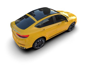 modern SUv arka planda izole edildi