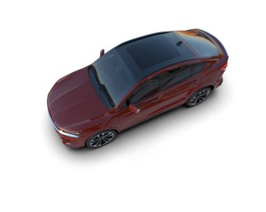 Beyaz arkaplandaki araba