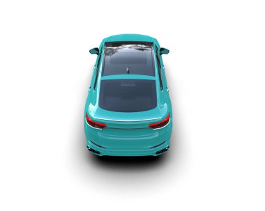 Modern araba beyaz arka planda izole edilmiş. Hazırlama - illüstrasyon