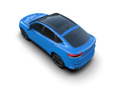 Modern mavi cip beyaz üzerine izole