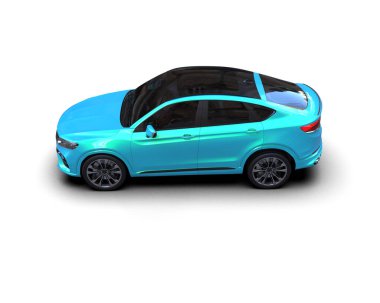 modern araba beyaz arka planda izole edilmiş