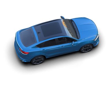 mavi spor araba - arka plan