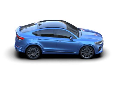 Araba arka planda izole. 3d oluşturma - -