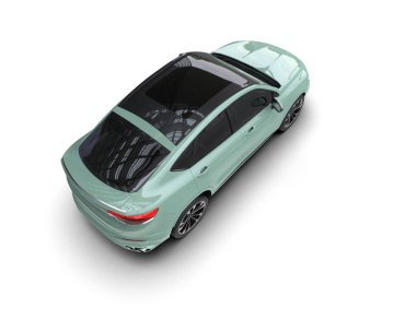 beyaz arka planda modern araba