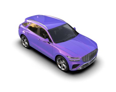 Modern araba. 3d oluşturma