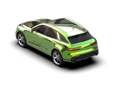 yeşil lüks modern araba