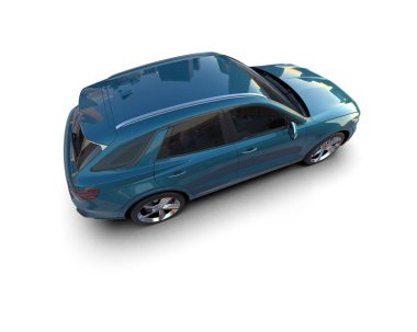 beyaz arka planda modern araba