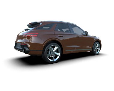 Stüdyo ortamında daha az genel bir konsept arabanın 3 boyutlu çizimi