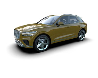 lüks araba beyaz zemin üzerine