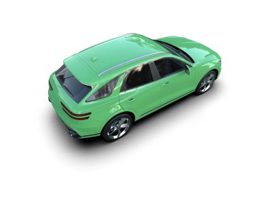 elektrikli araba 3D çizim çizimi