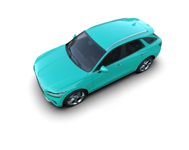 - Araba. 3d illüstrasyon.