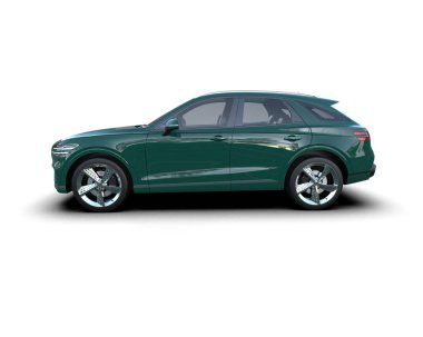 modern lüks araba beyaz arka planda izole edilmiş