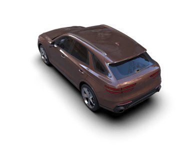 beyaz arka planda modern araba.