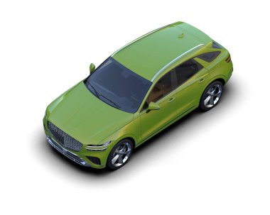 modern yeşil iş arabası