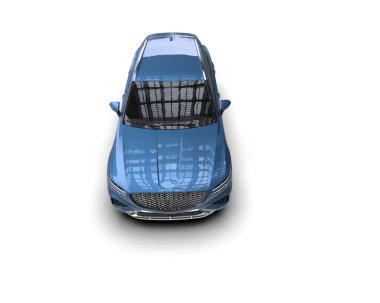 Stüdyo ortamında daha az genel bir konsept arabanın 3 boyutlu çizimi