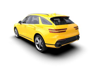 hafif bir arka plan üzerinde modern kompakt araç