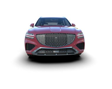 Lüks araba. 3 boyutlu görüntüleme. Beyaz arka planda izole edilmiş. araba.